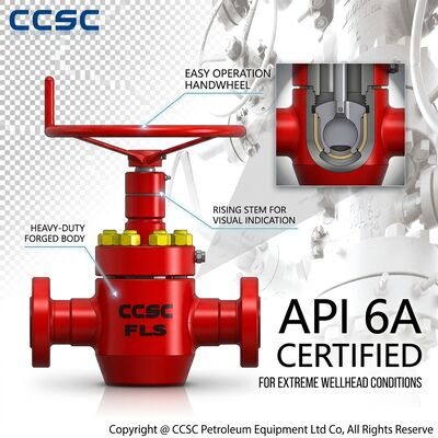 酸サービス API 6A ゲートバルブ FF HH H2S耐性鍛造鋼圧力シールボンネット 5000psi 酸性ガス坑口