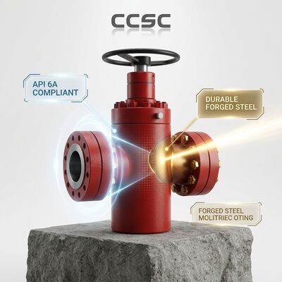 酸サービス API 6A ゲートバルブ FF HH H2S耐性鍛造鋼圧力シールボンネット 5000psi 酸性ガス坑口
